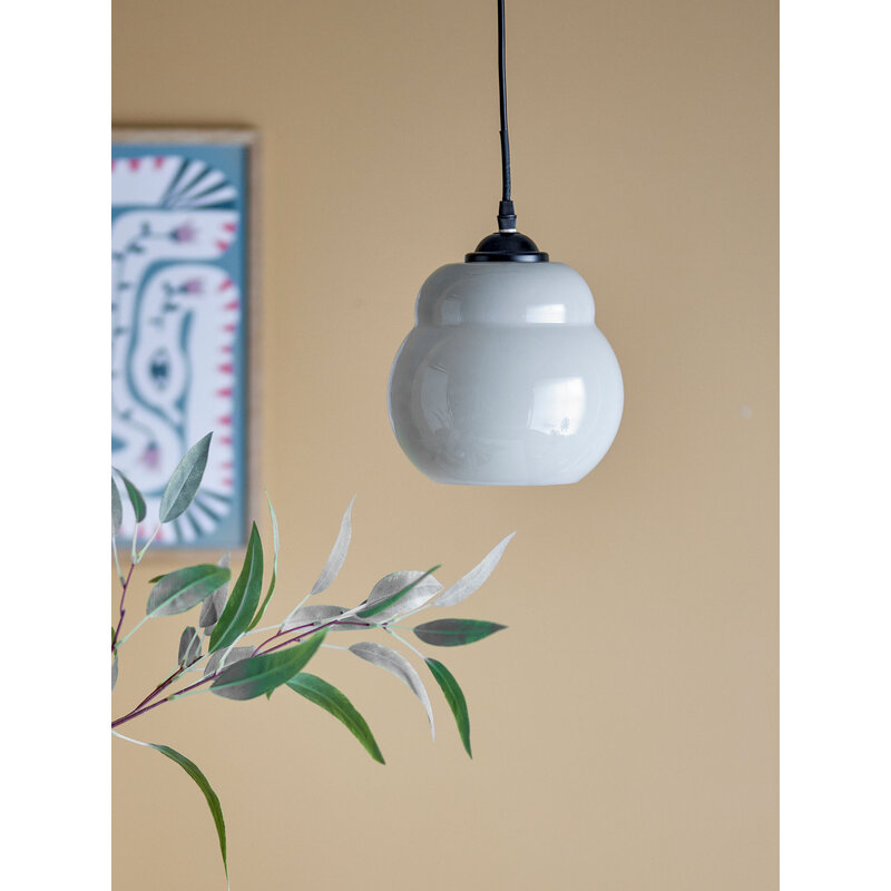 Bloomingville-collectie Motella Pendant Lamp, Grey, Glass