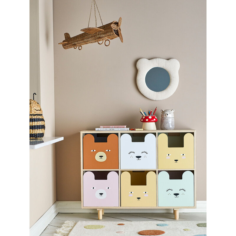 Bloomingville-collectie Calle Boekenkast met Laden naturel Paulownia