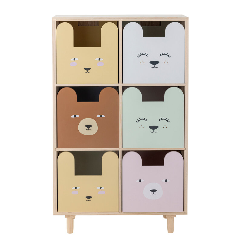 Bloomingville-collectie Calle Bookcase w/Drawers, Nature, Paulownia