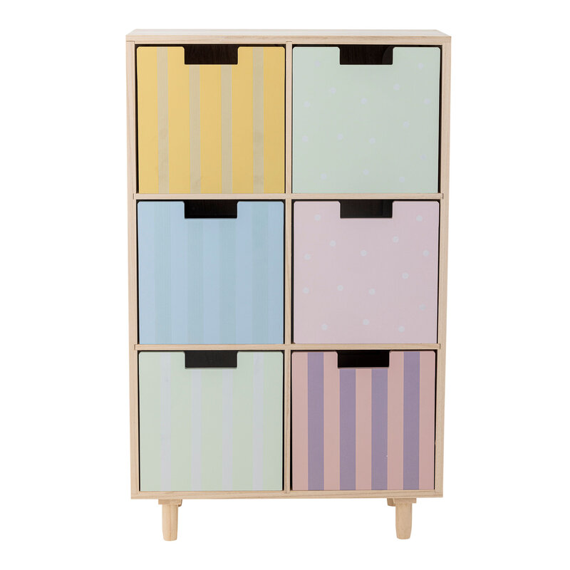 Bloomingville-collectie Calle Bookcase w/Drawers, Nature, Paulownia