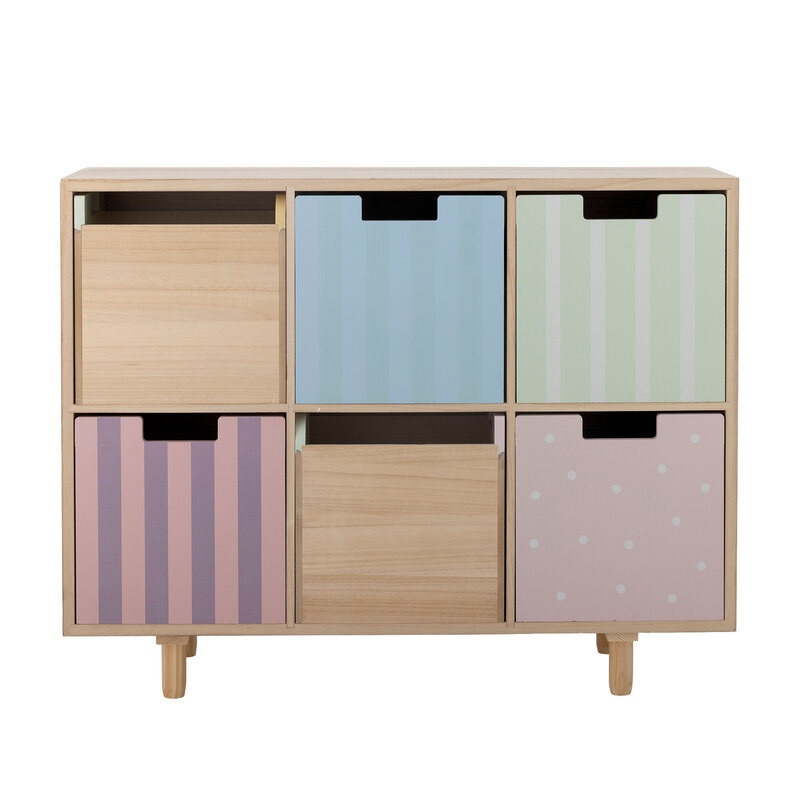 Bloomingville-collectie Calle Bookcase w/Drawers, Nature, Paulownia