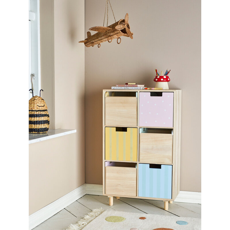 Bloomingville-collectie Calle Bookcase w/Drawers, Nature, Paulownia