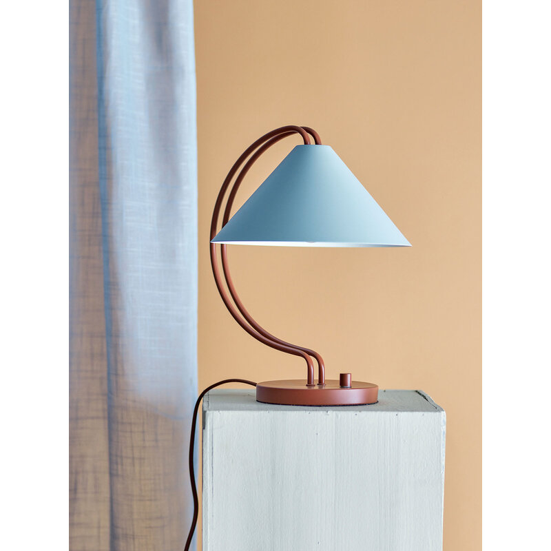 Bloomingville-collectie Janya Tafellamp Rood Metaal