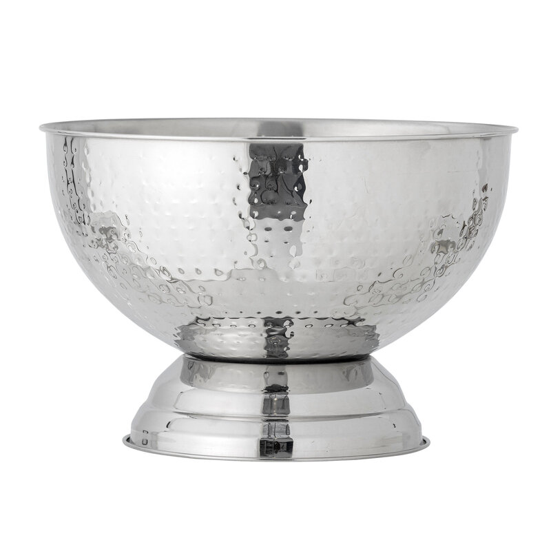 Bloomingville-collectie Kaluka Champagneschaal Zilver RVS