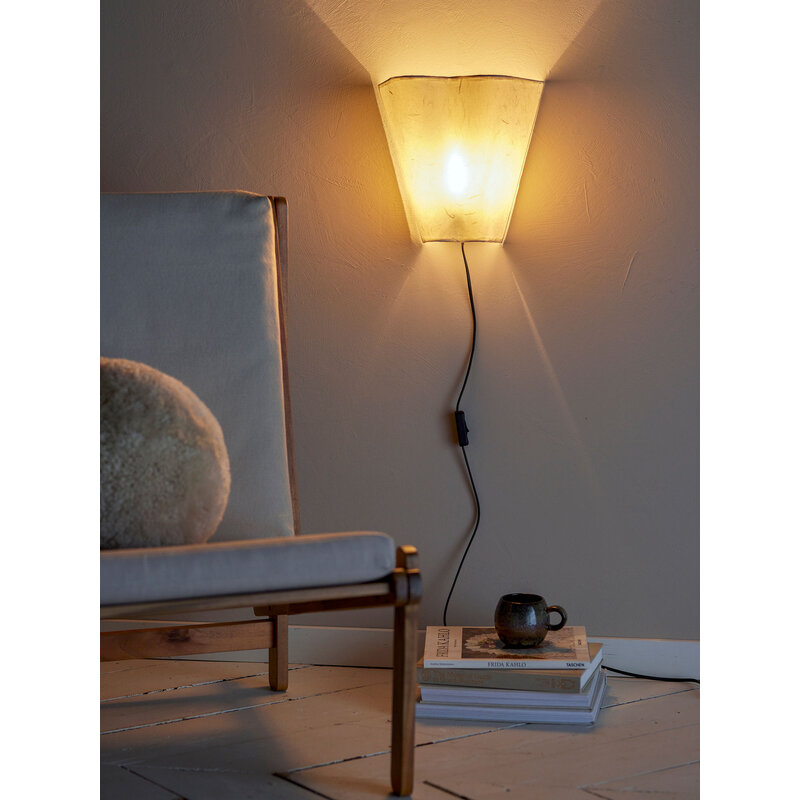 Bloomingville-collectie Janese Wall Lamp, White, Paper