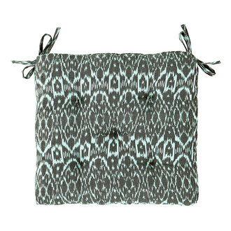 Madam Stoltz Ikat woven cotton chair pad