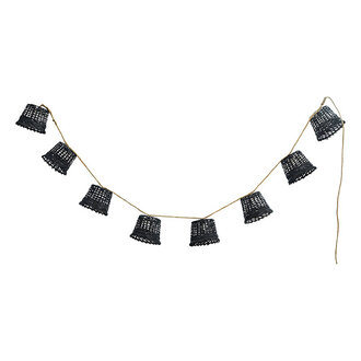 Madam Stoltz Wire lights w/ bamboo shades
