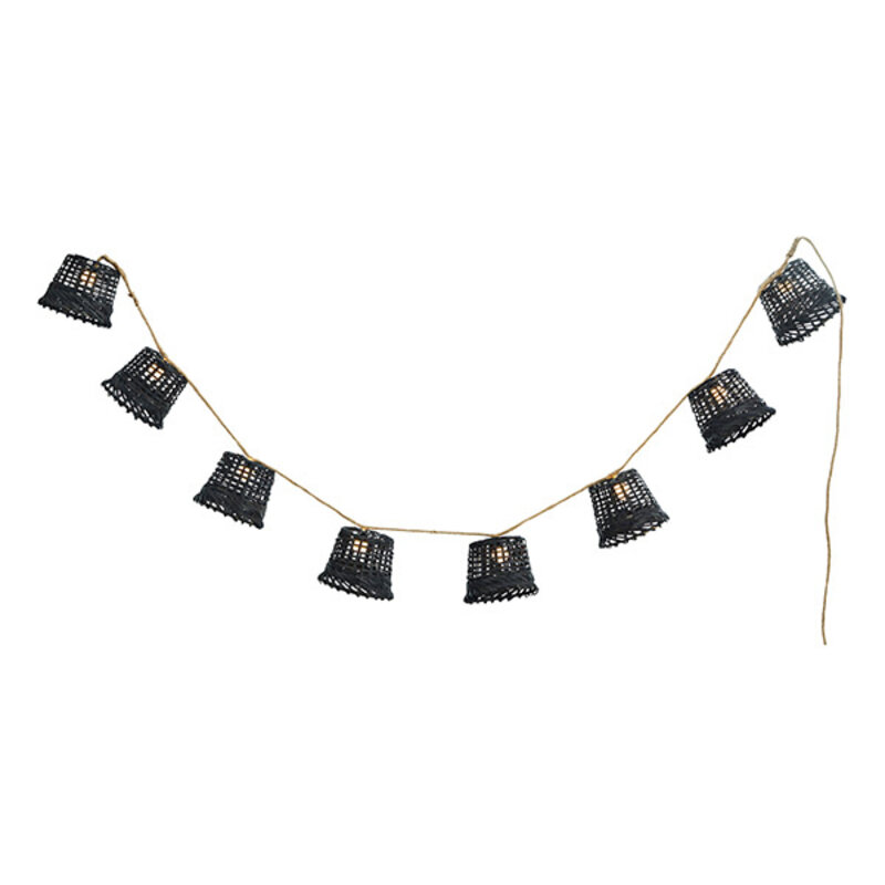 Madam Stoltz-collectie Wire lights w/ bamboo shades