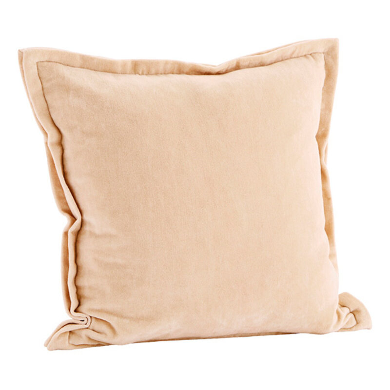Madam Stoltz-collectie Fluwelen kussenhoes Baby rose 45x45 cm