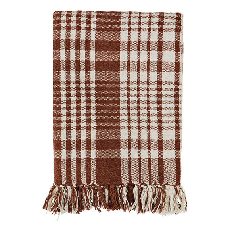 Madam Stoltz-collectie Recycled cotton throw