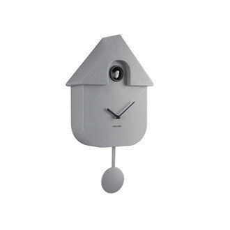 Karlsson Wandklok Modern Cuckoo - Muisgrijs - 40x9x23cm