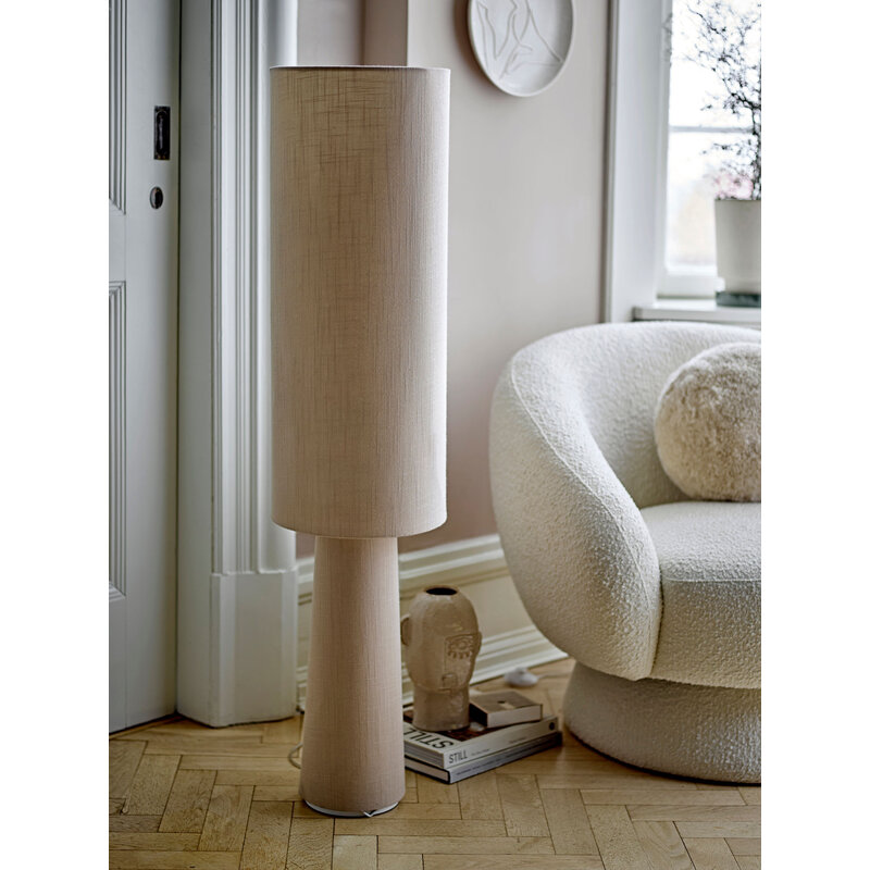 Bloomingville-collectie Ted Lounge Chair, White, Polyester