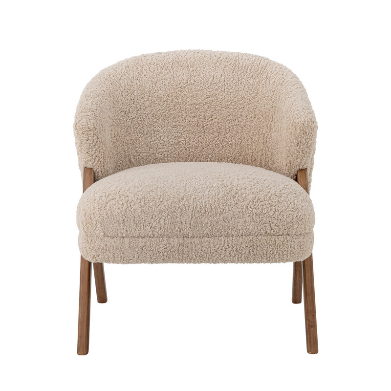 Bloomingville-collectie Camino Lounge Chair, Nature, Rubberwood