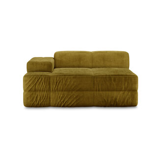 HKLIVING Brut sofa element links divan royal velvet olive HKLIVING Brut sofa element links divan royal velvet olive