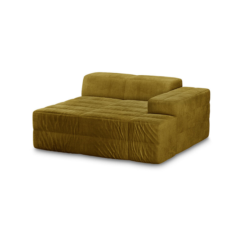 HKLIVING-collectie Brut sofa element right divan royal velvet olive