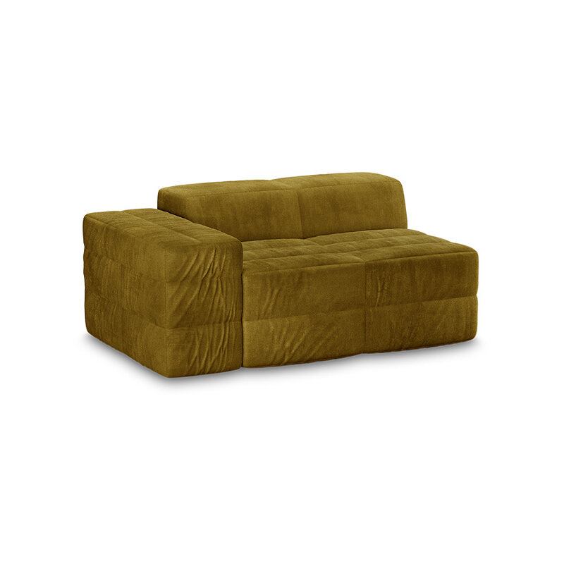 HKLIVING-collectie Brut sofa element left royal velvet olive