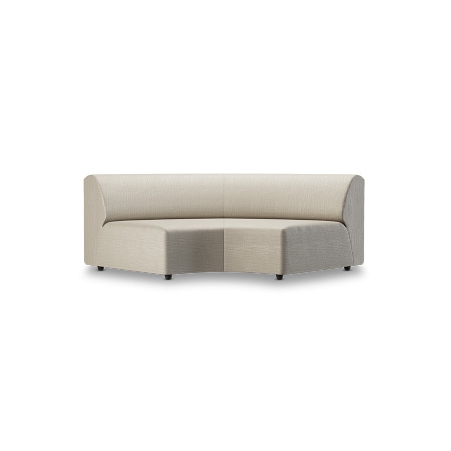 HKLIVING-collectie Jax bank element rond pure ivory