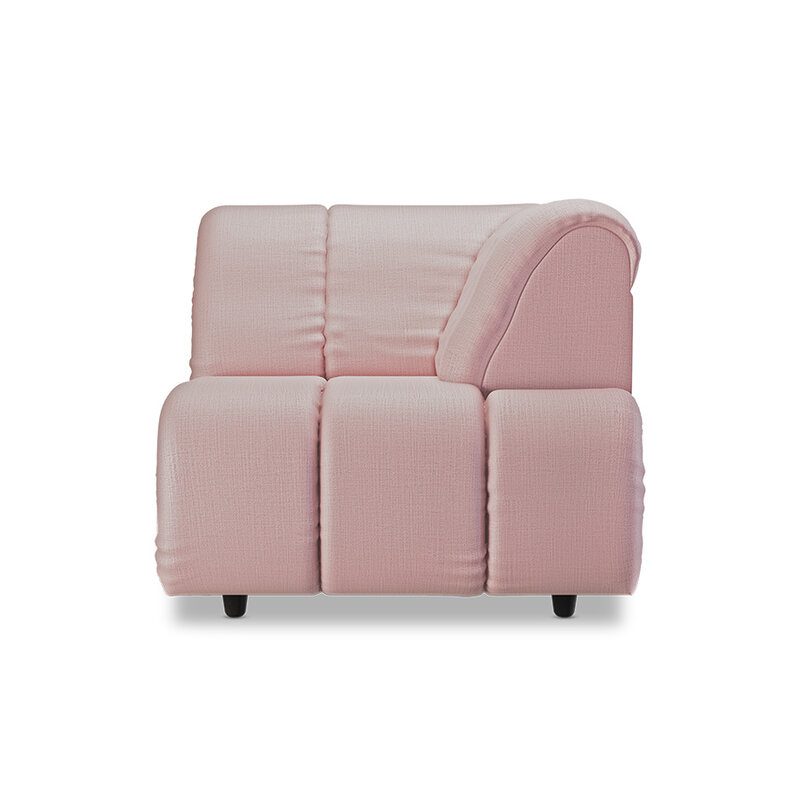 HKLIVING-collectie Wave bank element rechts high arm wise blossom