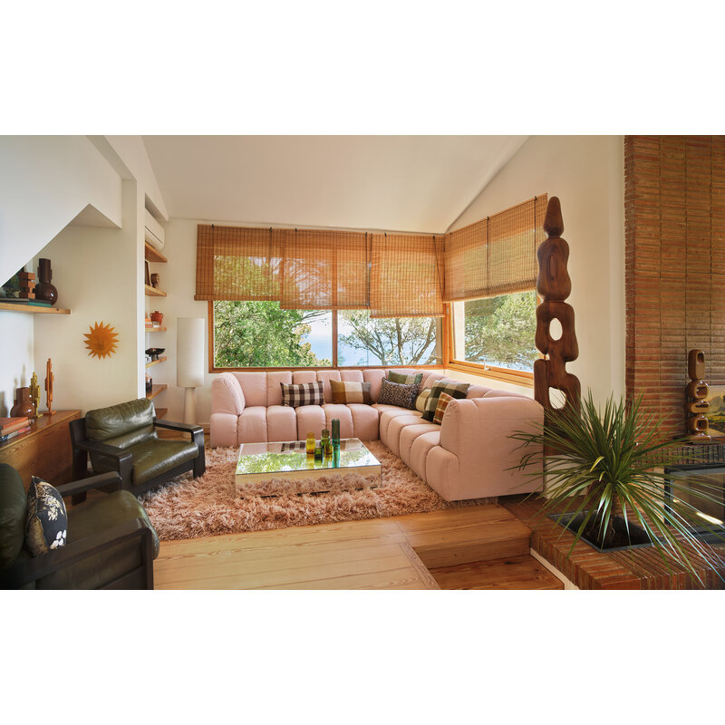 HKLIVING-collectie Wave bank element links divan wise blossom
