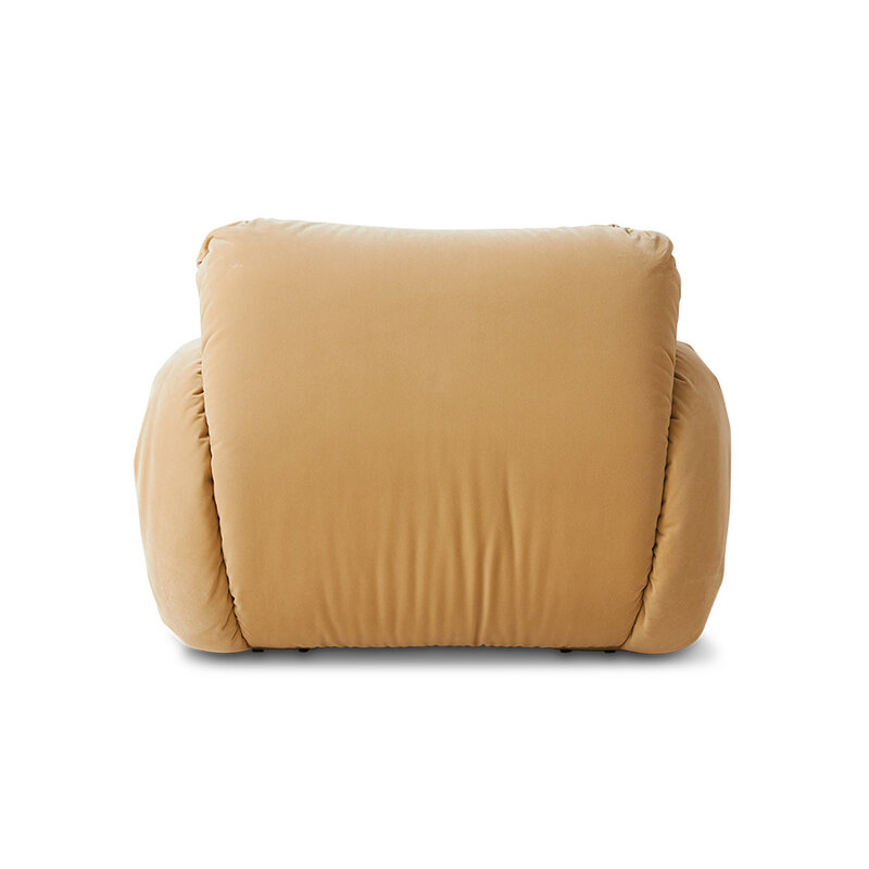 HKLIVING-collectie Arc lounge fauteuil frame ash royal velvet cream