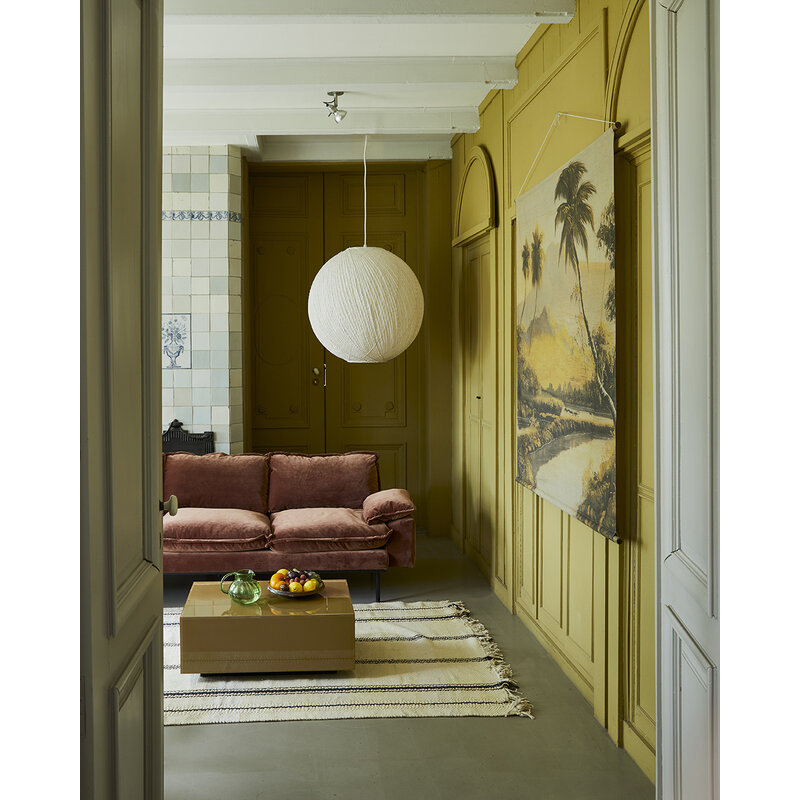 HKLIVING-collectie Retro sofa 3-zits royal velvet magnolia
