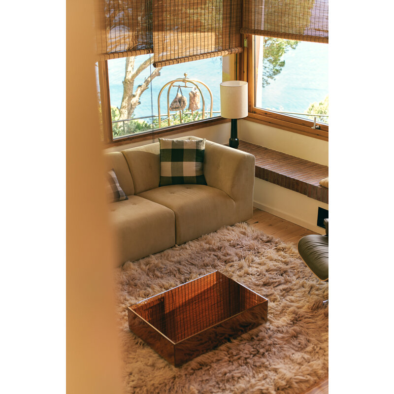 HKLIVING-collectie Vint couch element right corduroy rib hay