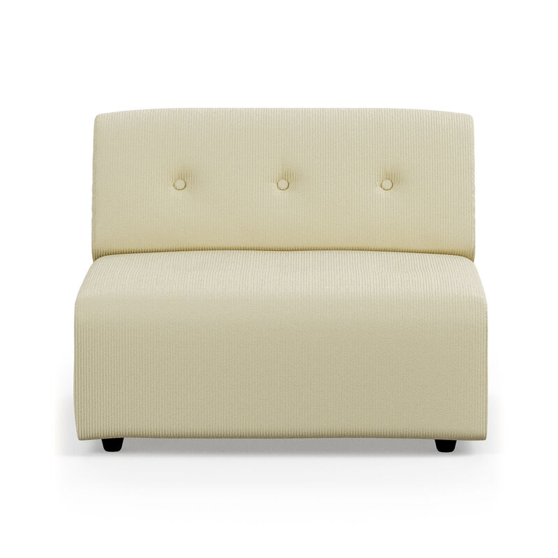 HKLIVING-collectie Vint couch element middle corduroy rib hay