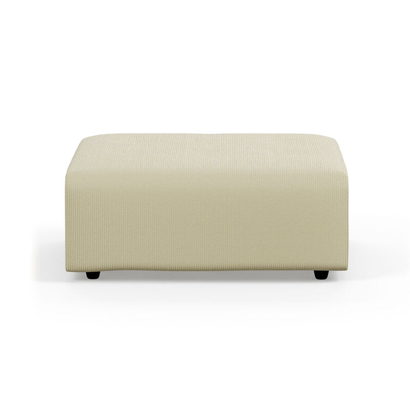 HKLIVING-collectie Vint bank element hocker corduroy rib hay