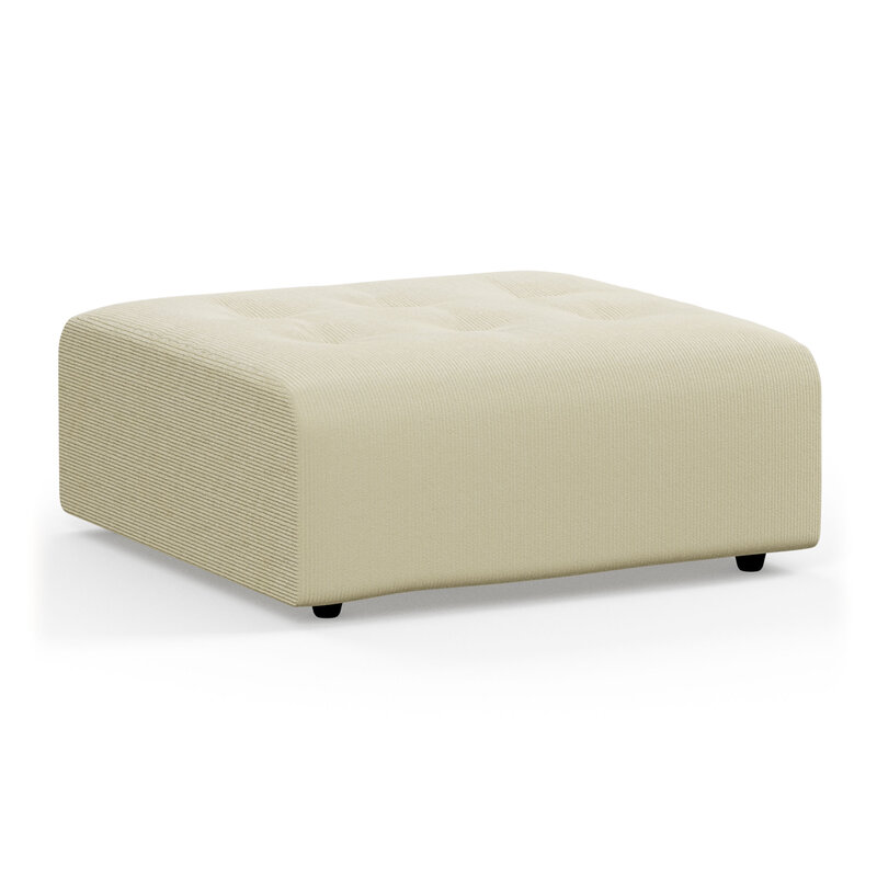 HKLIVING-collectie Vint couch element hocker corduroy rib hay