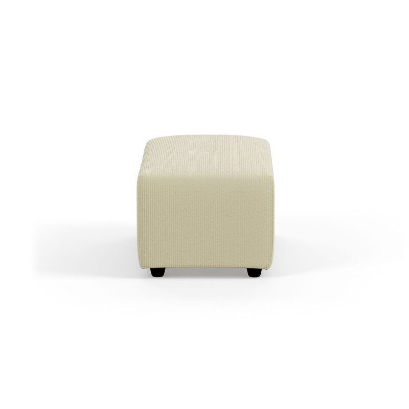 HKLIVING-collectie Vint bank element hocker small corduroy rib hay