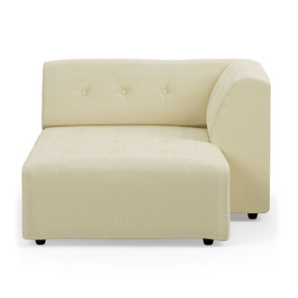 HKLIVING Vint bank element rechts divan corduroy rib hay