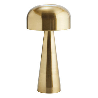 Madam Stoltz Rechargeable iron table lamp Gold