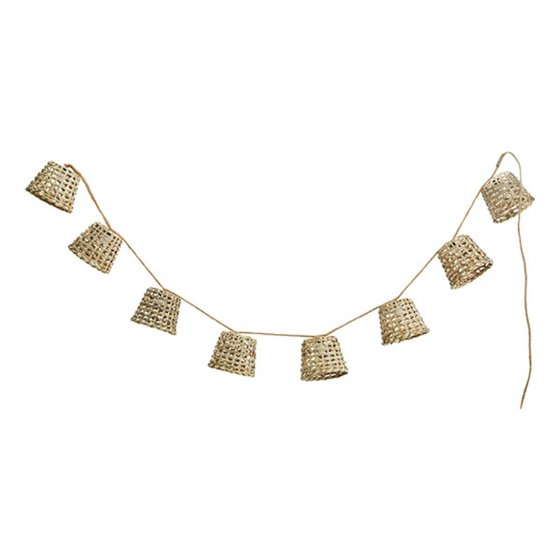 Madam Stoltz-collectie Wire lights w/ bamboo shades Natural