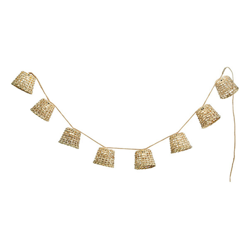 Madam Stoltz-collectie Wire lights w/ bamboo shades Natural