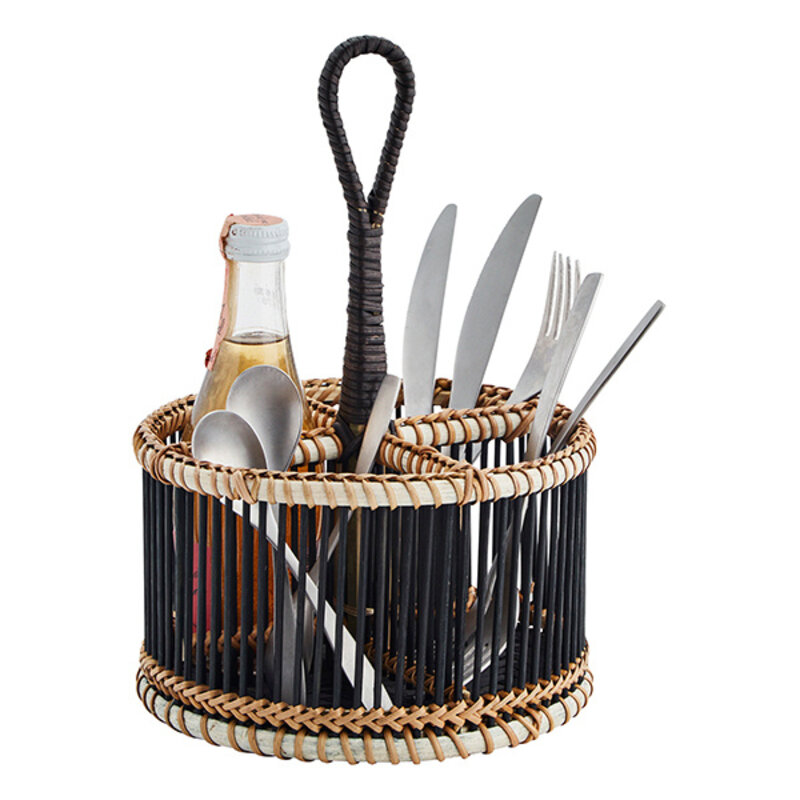 Madam Stoltz-collectie Bamboo cutlery holder