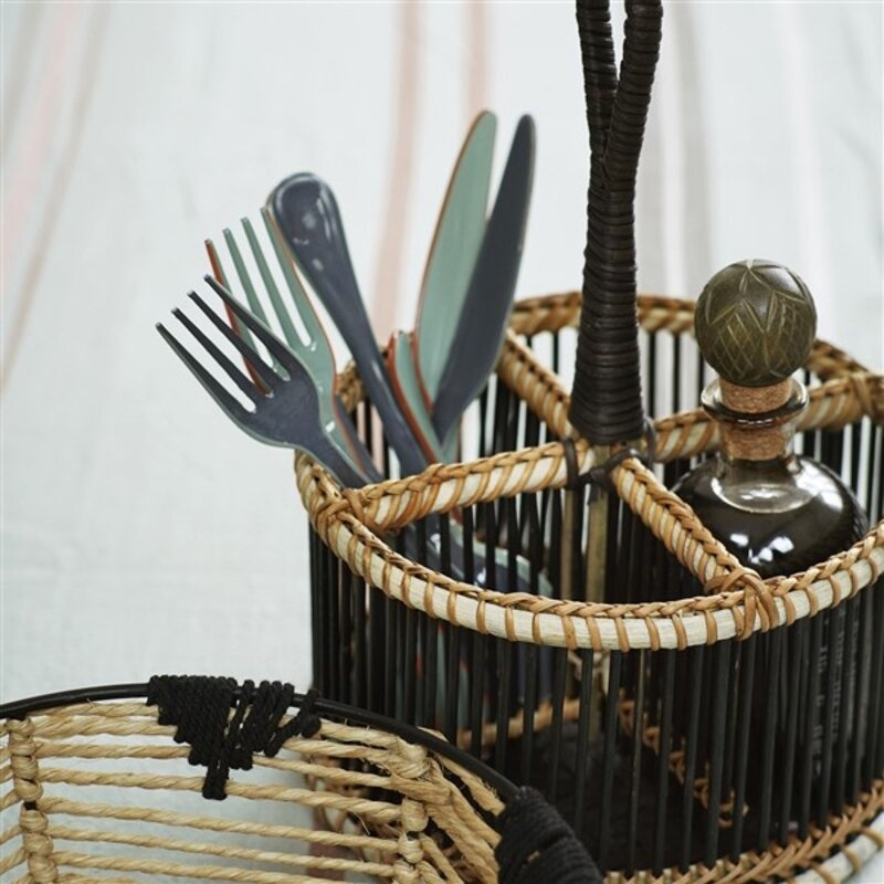 Madam Stoltz-collectie Bamboo cutlery holder