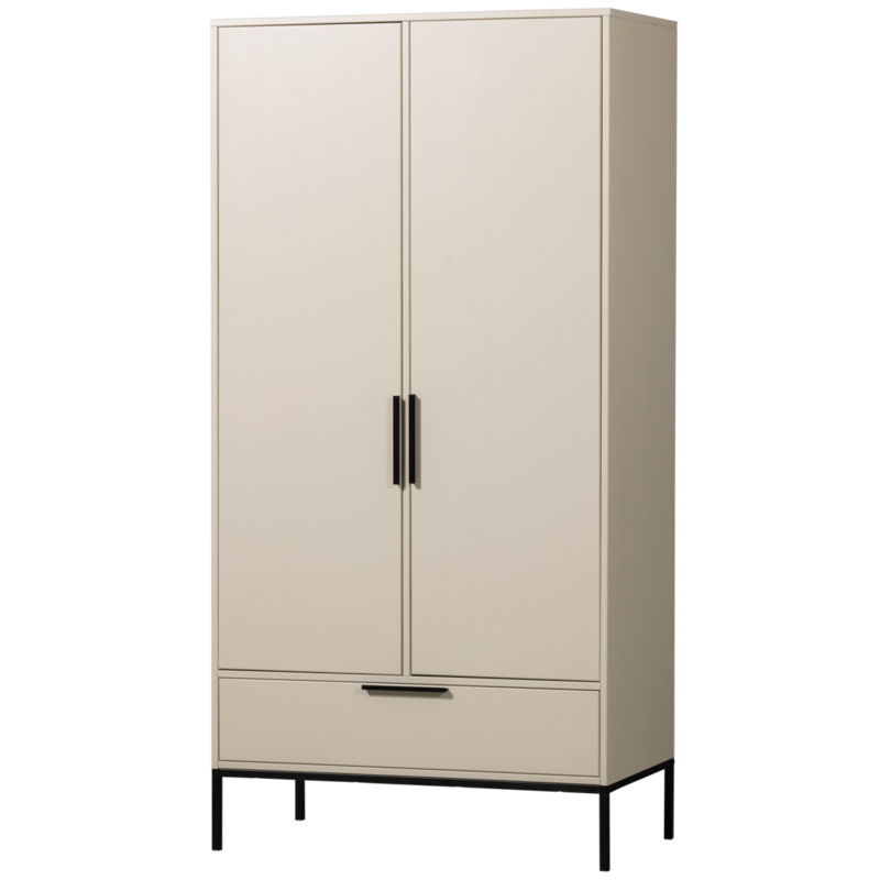 WOOOD-collectie Adam 2-Deurs Kast Grenen Dust [Fsc]