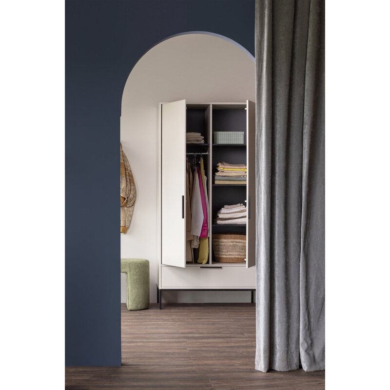 WOOOD-collectie Adam 2-Deurs Kast Grenen Dust [Fsc]