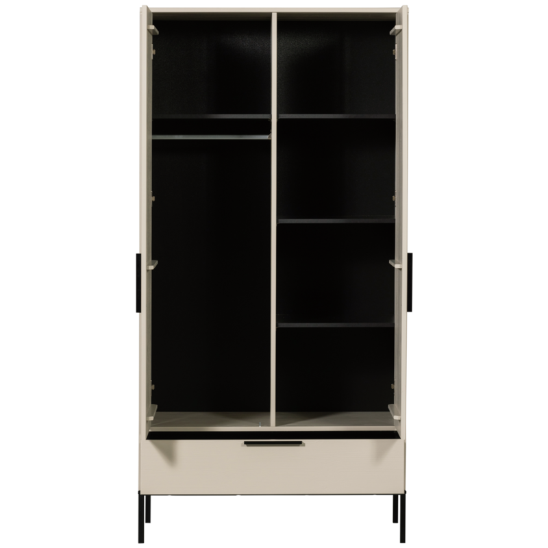 WOOOD-collectie Adam 2-Deurs Kast Grenen Dust [Fsc]