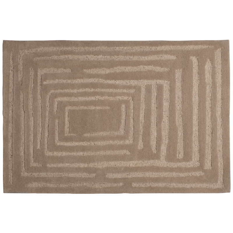 WOOOD-collectie Alicia Vloerkleed Wol Zand 170X240cm