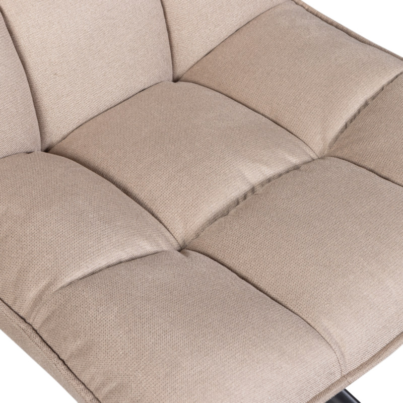WOOOD-collectie Jouke Draaifauteuil Zand