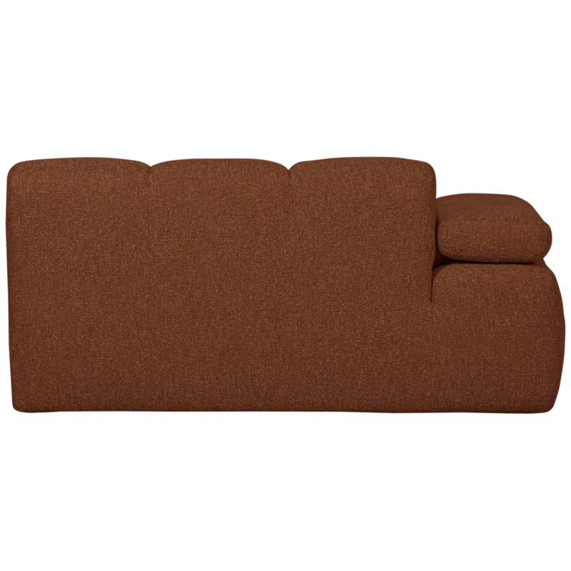 WOOOD-collectie Mojo 1,5-Zits Met Arm Links Boucle Roest Bruin Melange
