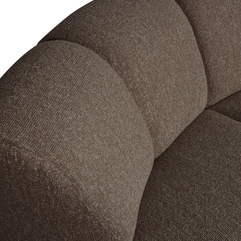 WOOOD-collectie Mojo Hoekelement Boucle Bruin Melange