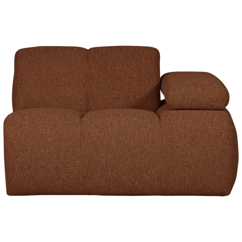 WOOOD-collectie Mojo 1-Zits Met Arm Rechts Boucle Roest Bruin Melange