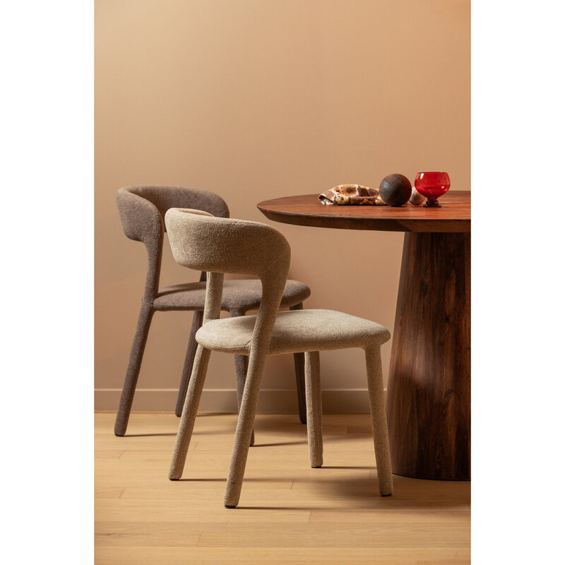 WOOOD-collectie Noble Eetkamerstoel Zand