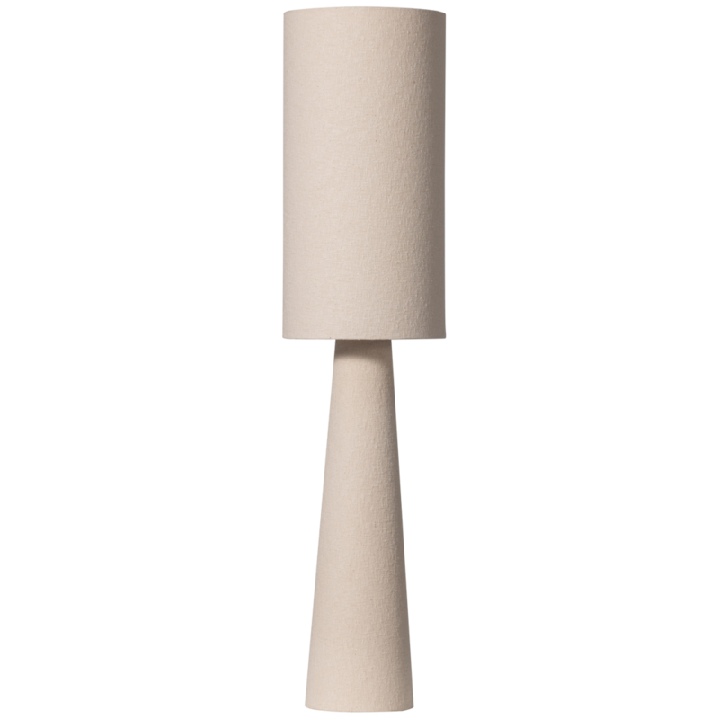 WOOOD-collectie Loft Vloerlamp Metaal/Bouclé Naturel 130XØ30 CM