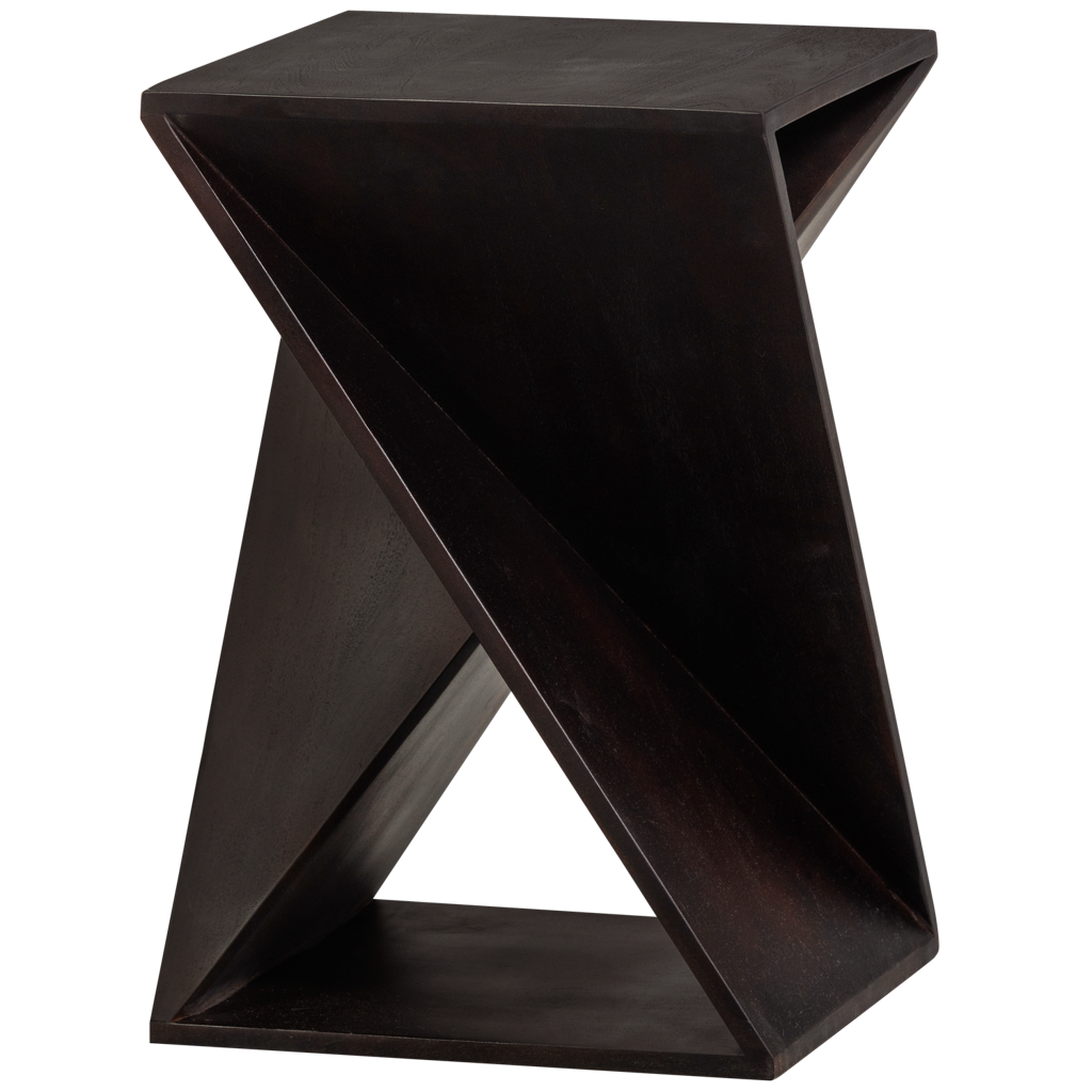 WOOOD-collectie Ikem Bijzettafel Acacia Donkerbruin