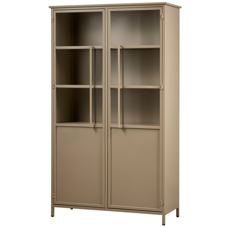 WOOOD-collectie Exhibit Vitrinekast Metaal Khaki