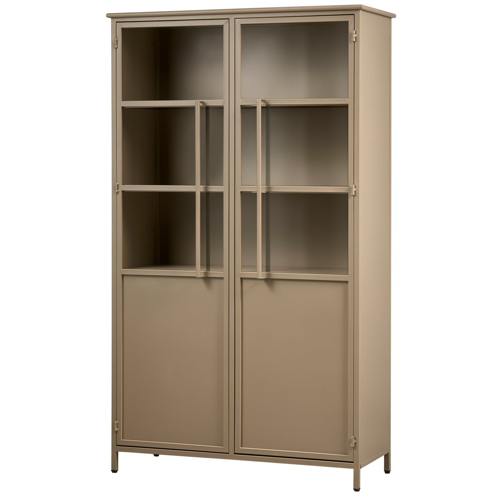 BePureHome-collectie Exhibit Vitrinekast Metaal Khaki