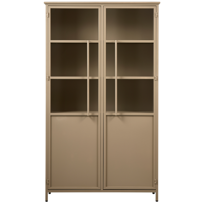 WOOOD-collectie Exhibit Vitrinekast Metaal Khaki